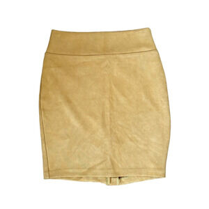 Elegant Yellow Pencil Skirt